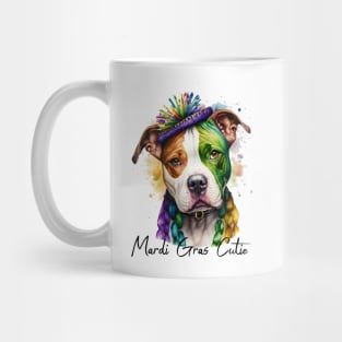 Mardi Gras Cutie Pit bull Mug